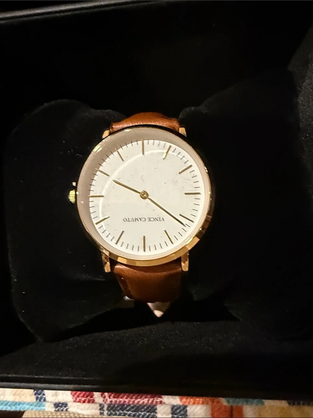 Vince Camuto brand new men’s brown band watch